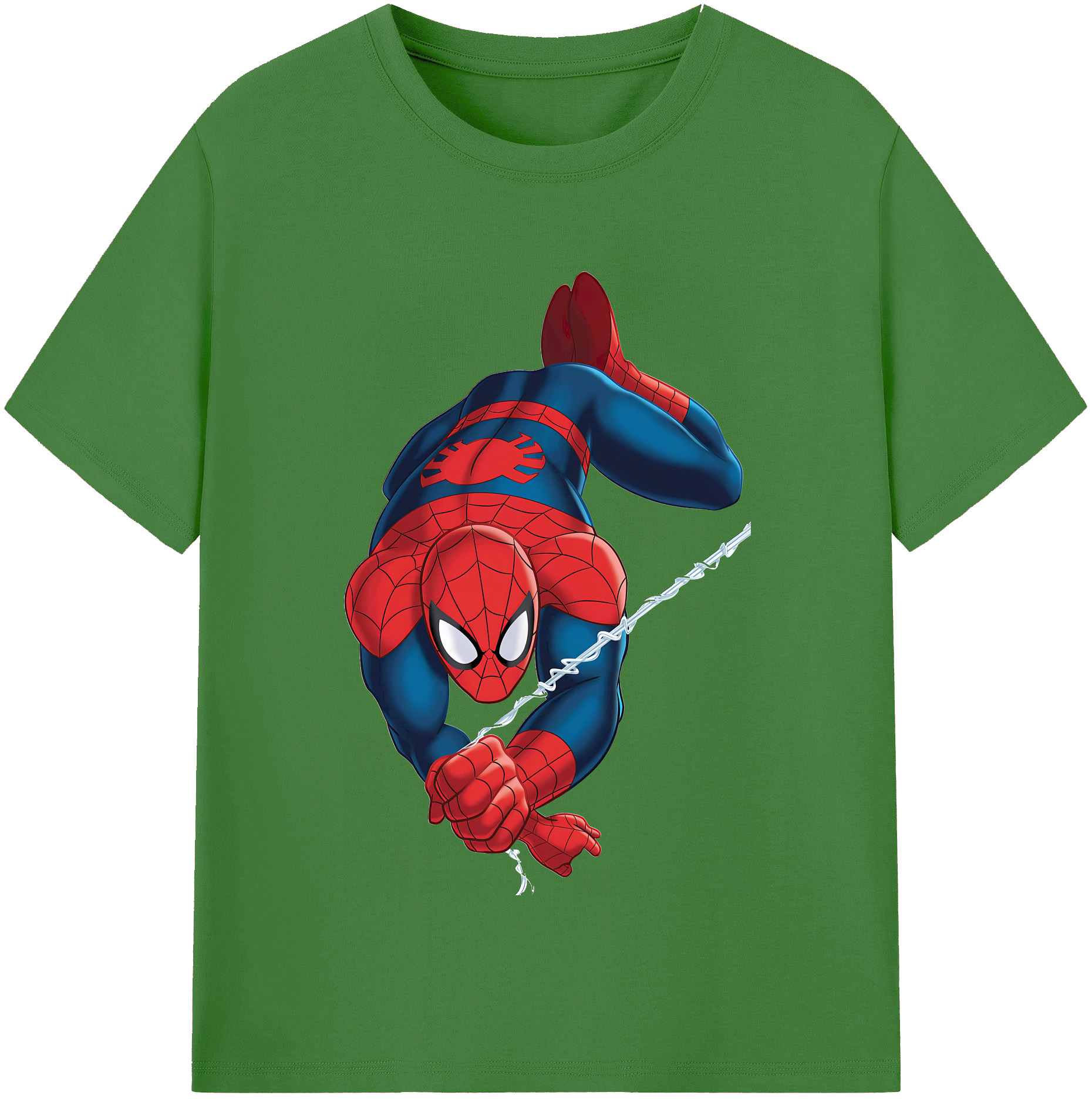 （画像用） Spider Man スパイダーマン レディースカジュアルプリントTシャツ（綿100％）